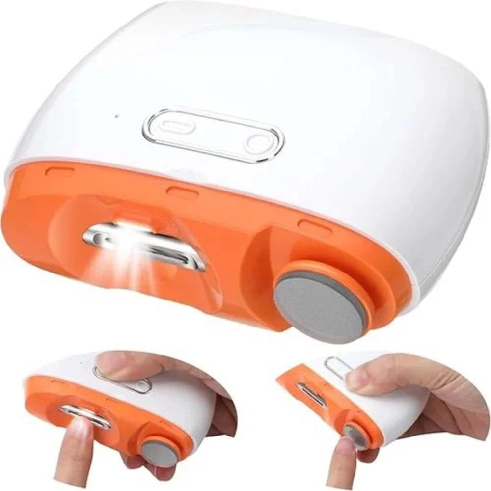 2 In 1 Automatic Electric Nail Clipper Baby Nail Trimmer Rechargeable Nail Clipper Nail Cutter