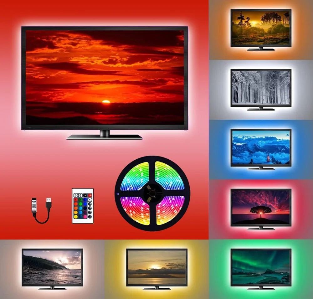 Rgb Led Strip Light For Tv, Length: 3m