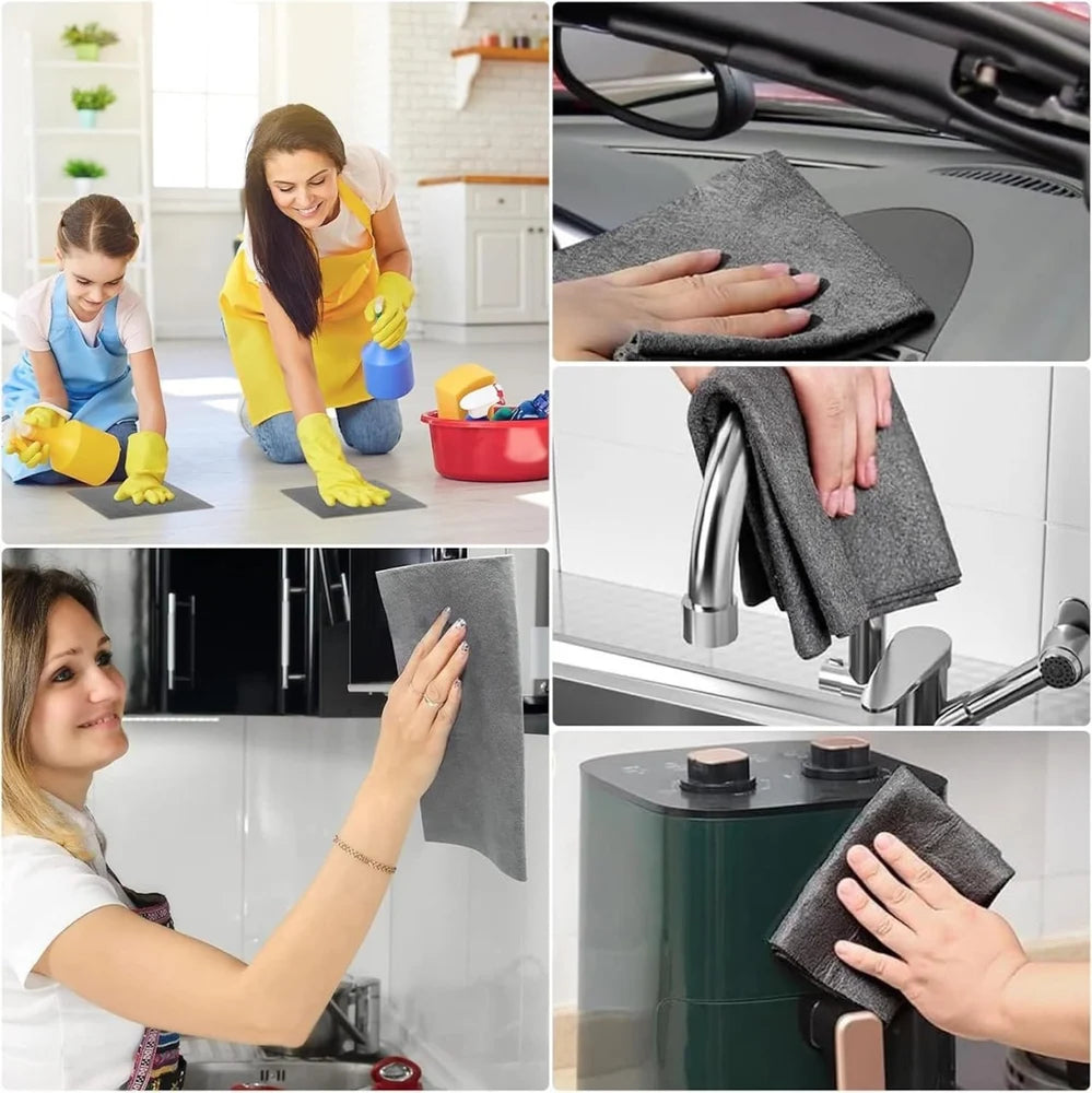 Magic Cleaning Cloth Reusable Microfibre Cloths Glass Cleaning Cloth Kitchen Cleaning ClothMagic Cleaning Cloth Reusable Microfibre Cloths Glass Cleaning Cloth Kitchen Cleaning Cloth