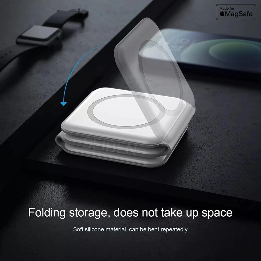 3 in 1 Foldable Wireless Charger 3 In 1 Magnetic Charging Pad Fast Wireless Charger Dock