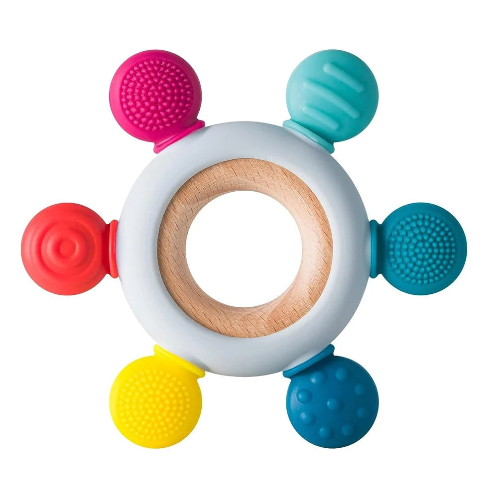 Rapid Baby Silicone Teether Silicone Baby Teether Wooden Ring Silicon Teether