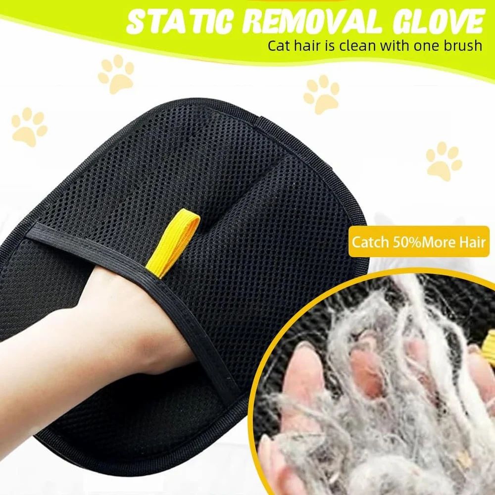 Pet hair removal glove