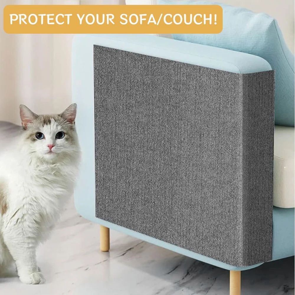 Cat Scratch Pad, Cut-to-Fit Cat Scratcher Mat Self Adhesive EB-EB-1-2200027308
