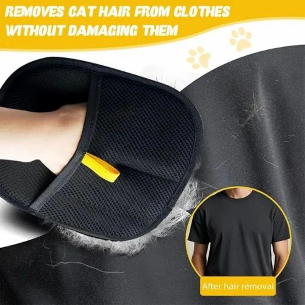 Pet hair removal glove